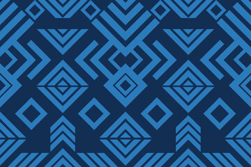 Ethnic fabric pattern Designed from geometric shapes Ethnic Asian style fabric pattern Used for home decoration, carpet work, 