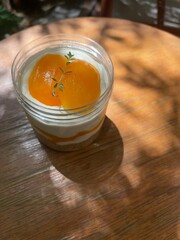 Mayong chid plango cheese pie, Thailand cafe menu sweet fruit 