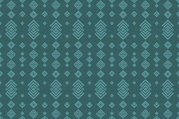 Ethnic fabric pattern Designed from geometric shapes Ethnic Asian style fabric pattern Used for home decoration carpet work
