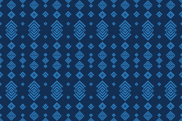 Ethnic fabric pattern Designed from geometric shapes Ethnic Asian style fabric pattern Used for home decoration, carpet work, 