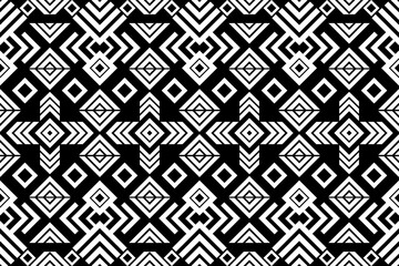 Seamless oriental geometric ethnic pattern for background or wallpaper. Carpet
