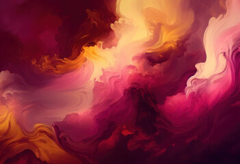 Red Marble Texture Background, Abstract Watercolor Artistic Backdrop, Generative AI