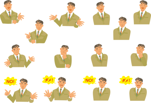 男性B-2セット ベージュ色のスーツ png