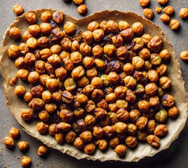 Obraz premium brown Nut food hazelnut photo generative ai