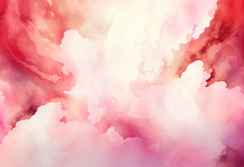 Obraz premium Red Marble Texture Background, Abstract Watercolor Artistic Backdrop, Generative AI