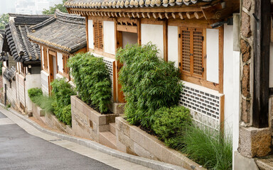 Hanok is a traditional Korean house.