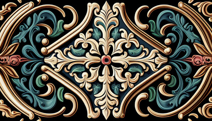 AI generated illustration background material