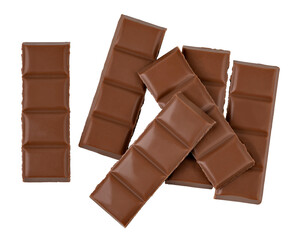 chocolate bar on transparent background. png file