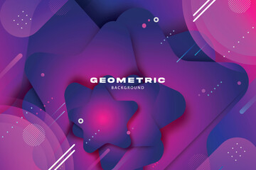 Fototapeta premium Gradient blob abstract shapes background. Colorful abstract background