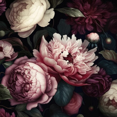 These 16 Dark Floral Aesthetic Textures showcase beautiful and abstract illustrations of flowers in a vintage style. Sized at 5000x5000 pixels, these textures add depth and character to any design.