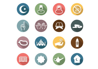 Simple Islamic Ramadan Kareem Vector Icon