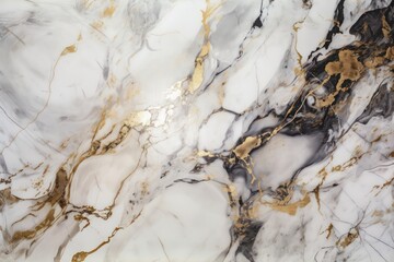 Luxury White and Gold Marble texture background 