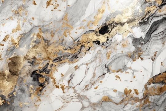 Luxury White and Gold Marble texture background 