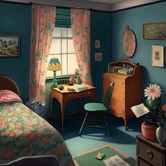 interior of a room Generative AI