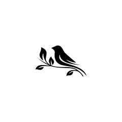 bird, logo design, vector, illustration, icon, silhouette, lineart, monogram, for business
