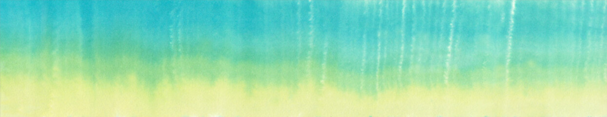 Fototapeta na wymiar yellow and blue lines painted in watercolour with a wavy effect, blurred appearance, abstract colorful background with lines