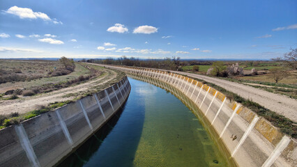 Naklejka premium Canal d'Urgell Lleida