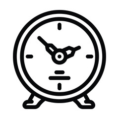 clock living room line icon vector illustration
