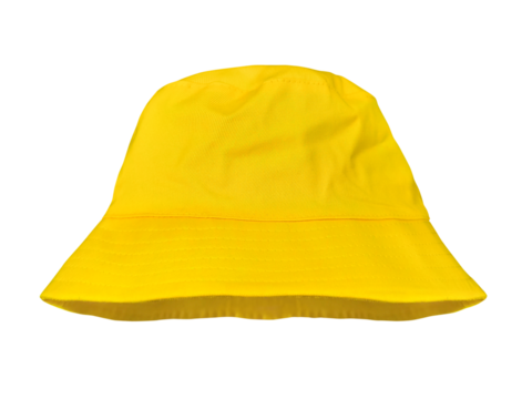 yellow bucket hat PNG transparent