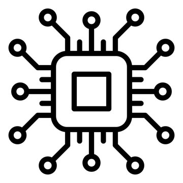 microchip icon schwarz