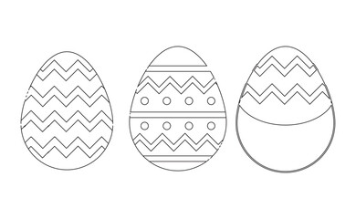 set of easter eggs