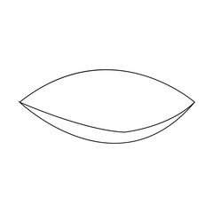 Pillow icon vector