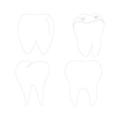 Vector tooth icon