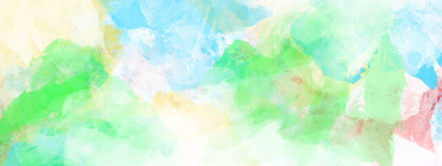 colorful watercolor background.