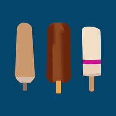 Beautiful Coloring Ice cream vector artwork.