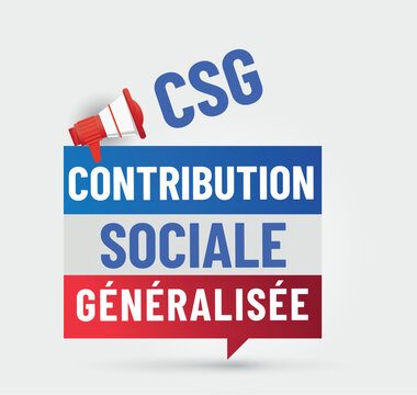 CSG - contribution sociale g&eacute;n&eacute;ralis&eacute;e