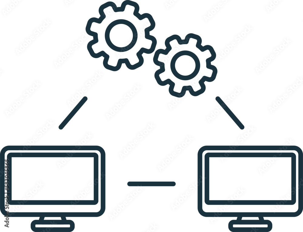 Poster unlock line icon. simple element from internet security collection. creative unlock outline icon for