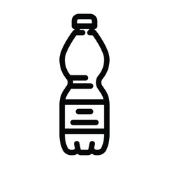 beverage soda plastic bottle line icon vector illustration