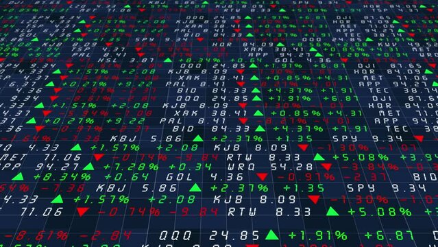 Stock market chart and price interface