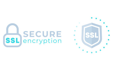 SSL secure icons on white