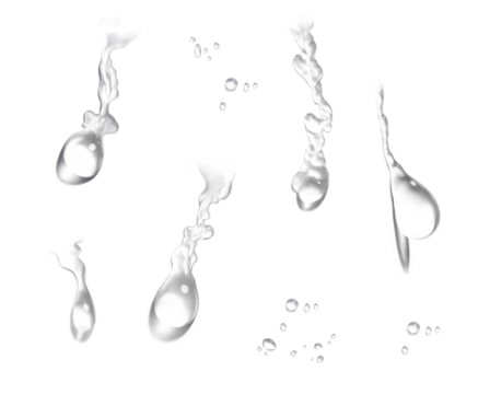 water drops rain droplets rainy fog drop fizz separate on transparent background 