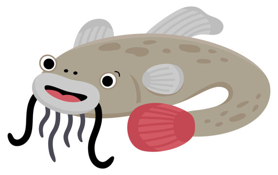 Catfish 3D Vector Emoji Icon Illustration, Funny Little Animals, Cute  Catfish Head on a White Background Stock Illustration - Illustration of  comic, background: 306468971