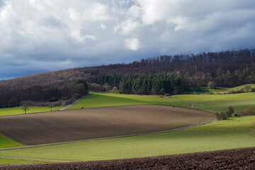 Idyllische Landschaft im Weserbergland