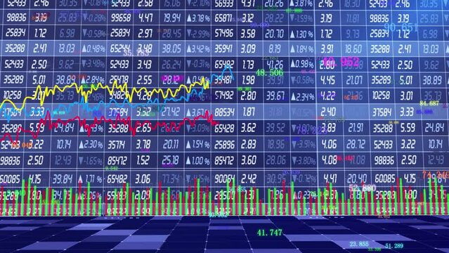  financial market data chart background