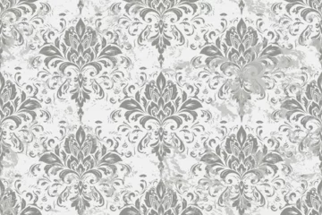 Foto op Plexiglas Vector damask seamless pattern background. Classical luxury old fashioned damask ornament, royal victorian seamless texture for wallpapers, textile, wrapping. Exquisite floral baroque template. © Александр Марченко