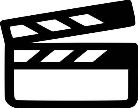 Silhouette einer Filmklappe