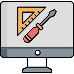 Drawing tools Vector Icon

