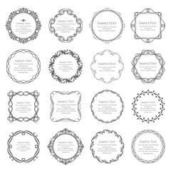 高級感のあるフレームデザインセット