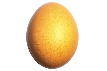 Close up of One brown chicken egg isolated on white background with left side shadow. Easter egg. Single hen raw egg. Natural nutrition food. Healthy ingredient meal protein product.