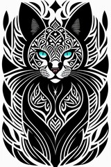 Fototapeta na wymiar Beautiful vectors, animals vectors, black and white pictures, and beautiful background generated or created by AI