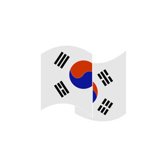 South Korea flags icon set, South Korea independence day icon set vector sign symbol