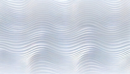 Fototapeta premium White abstract waves pattern background. AI render.