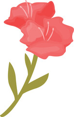 Rhododendron color icon cartoon vector. Flower plant. Summer spring