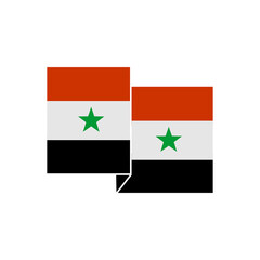 Syria flags icon set, Syria independence day icon set vector sign symbol