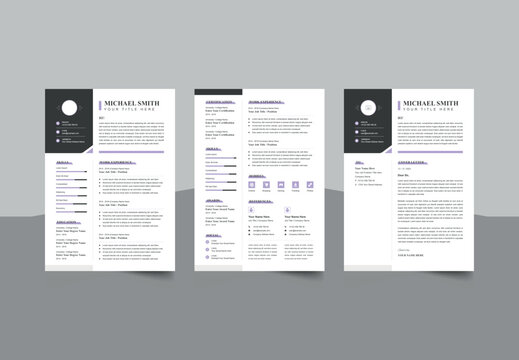 Modern Resume Template Minimalist CV Template