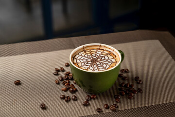 cup of coffee beans